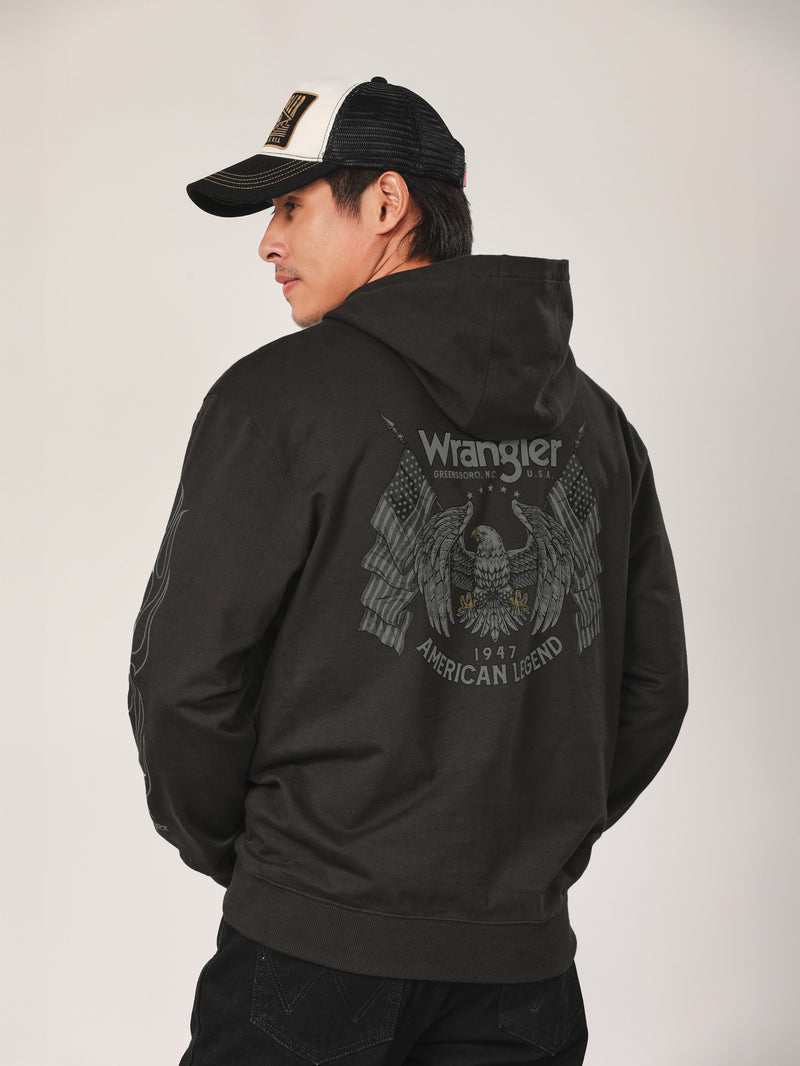 เสื้อฮู้ดดี้ผู้ชาย คอลเลคชั่น BIKER LOOK ทรงตรง สีเทา