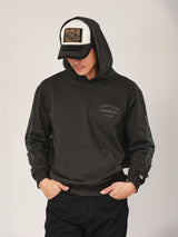 เสื้อฮู้ดดี้ผู้ชาย คอลเลคชั่น BIKER LOOK ทรงตรง สีเทา