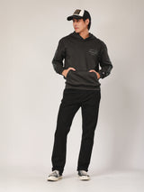 เสื้อฮู้ดดี้ผู้ชาย คอลเลคชั่น BIKER LOOK ทรงตรง สีเทา