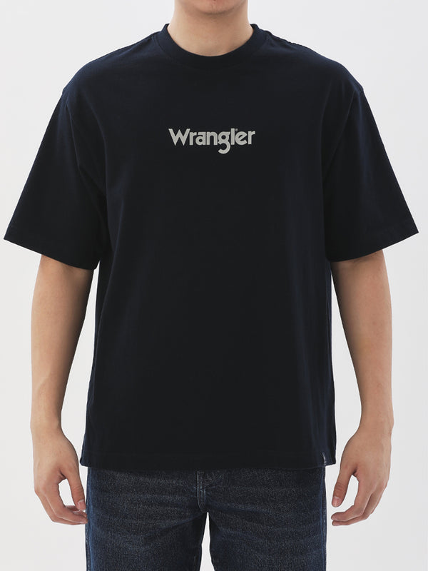 เสื้อยืดแขนสั้นผู้ชาย RELAXED FIT สีกรมท่า