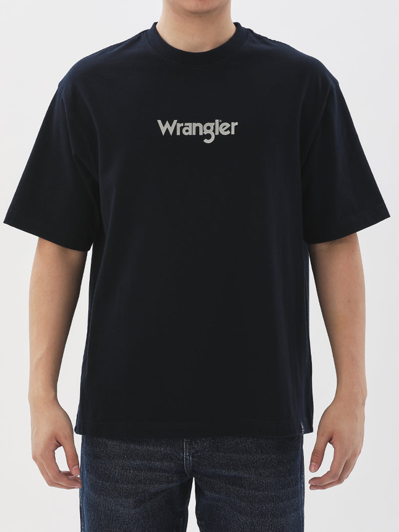 เสื้อยืดแขนสั้นผู้ชาย RELAXED FIT สีกรมท่า