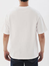 เสื้อยืดแขนสั้นผู้ชาย RELAXED FIT สีขาว