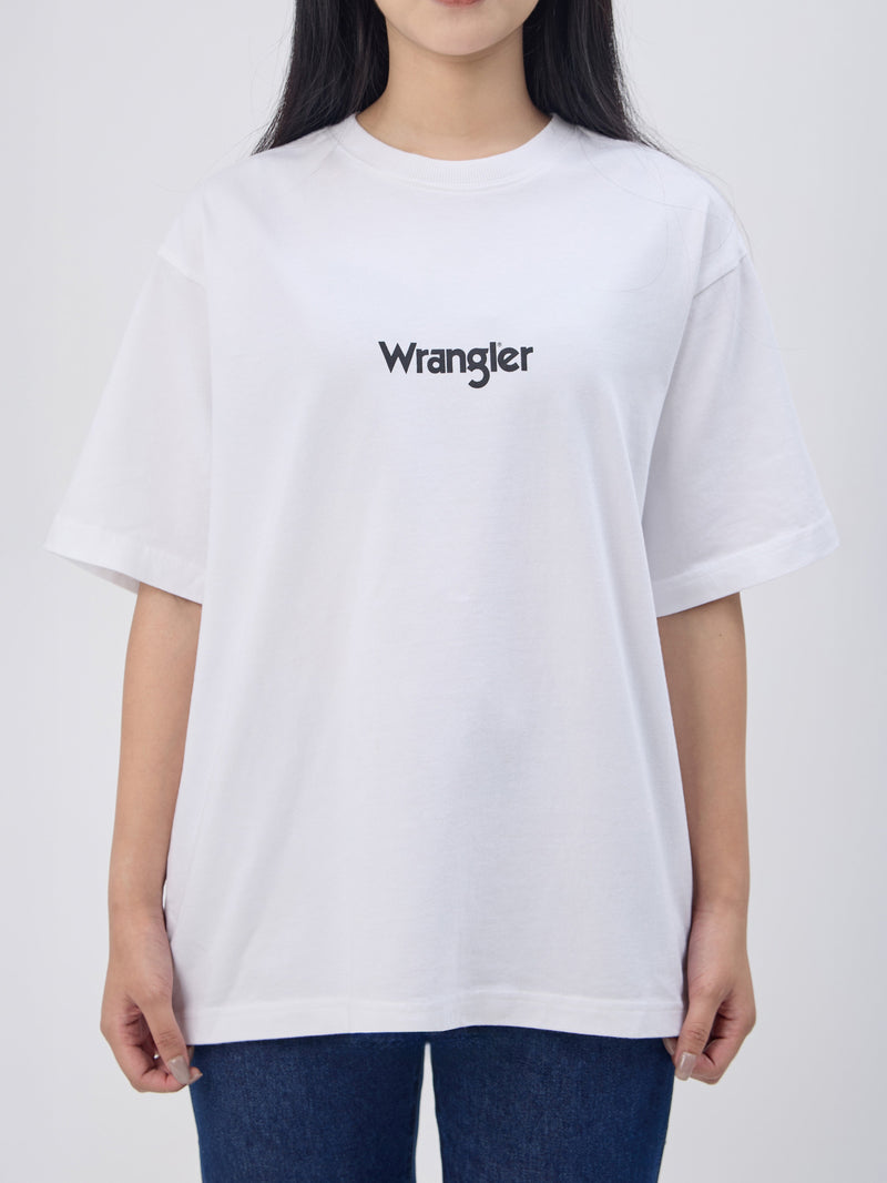 เสื้อยืดแขนสั้นผู้หญิง คอลเลคชั่น EVERYDAY RELAXED FIT สีขาว