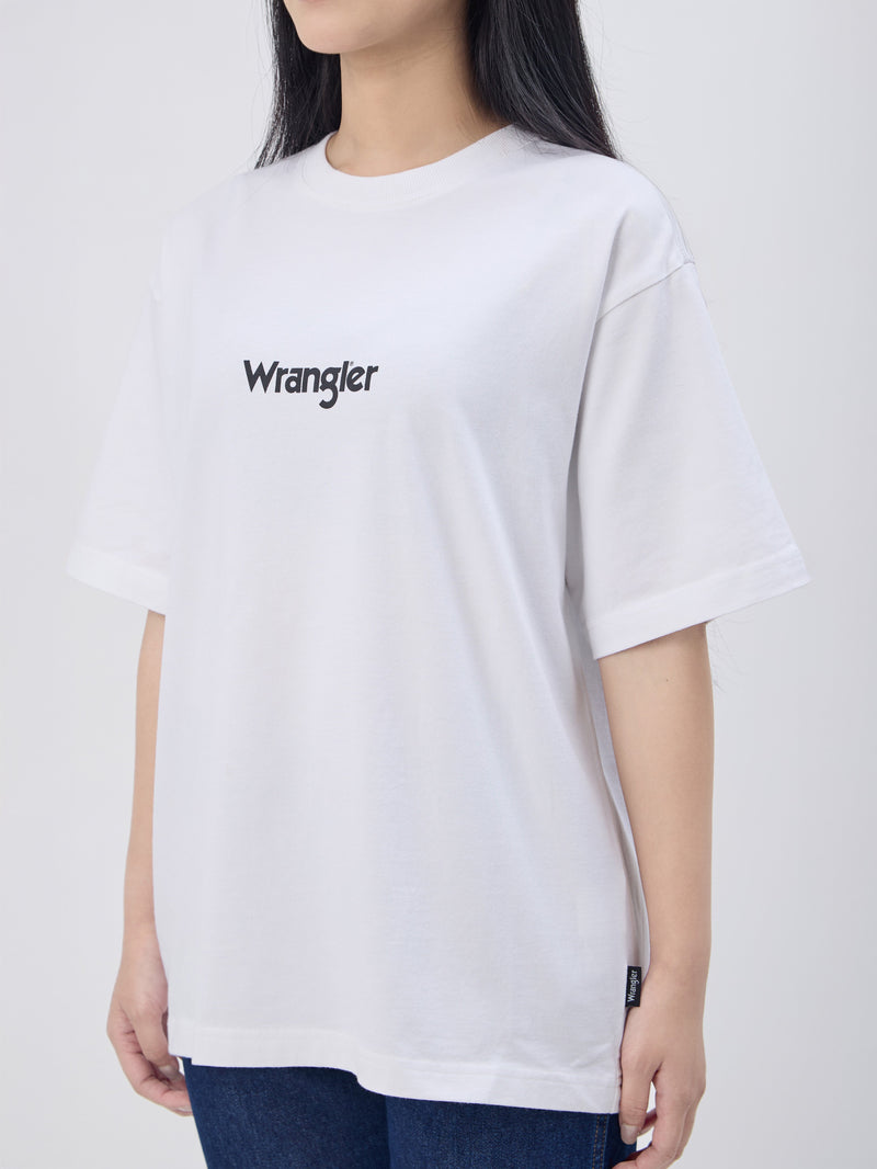 เสื้อยืดแขนสั้นผู้หญิง คอลเลคชั่น EVERYDAY RELAXED FIT สีขาว