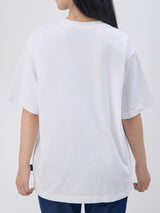 เสื้อยืดแขนสั้นผู้หญิง คอลเลคชั่น EVERYDAY RELAXED FIT สีขาว