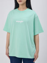 เสื้อยืดแขนสั้นผู้หญิง คอลเลคชั่น EVERYDAY RELAXED FIT สีเขียว