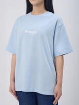 เสื้อยืดแขนสั้นผู้หญิง คอลเลคชั่น EVERYDAY RELAXED FIT สีฟ้า