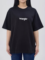 เสื้อยืดแขนสั้นผู้หญิง คอลเลคชั่น EVERYDAY RELAXED FIT สีดำ