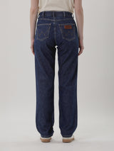 กางเกงยีนส์ผู้หญิง คอลเลคชั่น EVERYDAY WITH WRANGLER MOM FIT เอวสูง ทรงตรง สียีนส์เข้ม