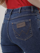 กางเกงยีนส์ผู้หญิง คอลเลคชั่น EVERYDAY WITH WRANGLER SLIM FIT เอวกลาง ทรงเข้ารูป สียีนส์กลาง