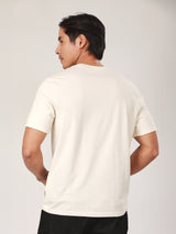 REGULAR FIT MEN'S SHORT SLEEVE T-SHIRT BEIGE