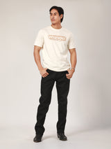 REGULAR FIT MEN'S SHORT SLEEVE T-SHIRT BEIGE