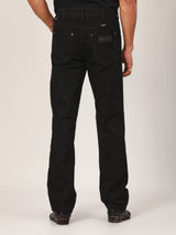 MWZ FIT BIKER LOOK COLLECTION MID RISEREGULAR MEN'S JEANS BLACK