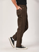 กางเกงขายาวผู้ชาย คอลเลคชั่น BIKER LOOK DOUBLE KNEE WORKWEAR เอวกลาง ทรงตรง สีน้ำตาล