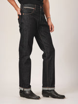 กางเกงยีนส์ผู้ชาย คอลเลคชั่น BIKER LOOK MWZ FIT เอวกลาง ทรงตรง สียีนส์ผ้าดิบ