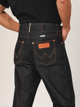 กางเกงยีนส์ผู้ชาย คอลเลคชั่น BIKER LOOK MWZ FIT เอวกลาง ทรงตรง สียีนส์ผ้าดิบ