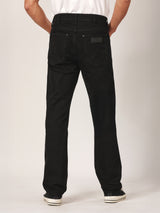 GREENSBORO FIT BIKER LOOK COLLECTION MID RISE REGULAR MEN'S JEANS BLACK