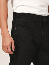 GREENSBORO FIT BIKER LOOK COLLECTION MID RISE REGULAR MEN'S JEANS BLACK