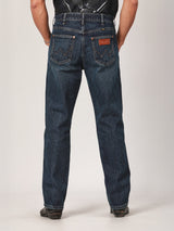 กางเกงยีนส์ผู้ชาย คอลเลคชั่น BIKER LOOK MWZ FIT เอวกลาง ทรงตรง สียีนส์กลาง