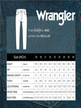 กางเกงยีนส์ผู้ชาย คอลเลคชั่น BIKER LOOK MWZ FIT เอวกลาง ทรงตรง สียีนส์เข้ม