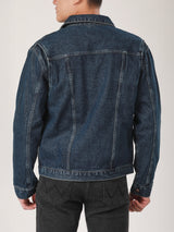 เสื้อแจ็คเก็ตผู้ชาย คอลเลคชั่น BIKER LOOK ทรงตรง สียีนส์กลาง