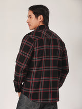 REGULAR FIT MEN'S LONG SLEEVE SHIRT BLACK