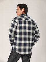 REGULAR FIT MEN'S LONG SLEEVE SHIRT NAVY