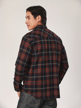 REGULAR FIT MEN'S LONG SLEEVE SHIRT RED