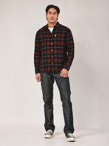 REGULAR FIT MEN'S LONG SLEEVE SHIRT RED