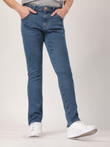 กางเกงยีนส์ผู้ชาย VEGAS FIT เอวกลาง ทรงรัดรูป สียีนส์อ่อน