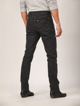 LARSTON FIT BIKER LOOK COLLECTION LOW RISE SLIM MEN'S JEANS DARK GREY