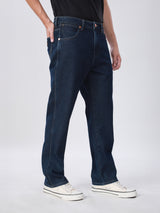 กางเกงยีนส์ผู้ชาย FRONTIER FIT เอวกลาง ทรงกระบอก สียีนส์กลาง