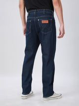 กางเกงยีนส์ผู้ชาย FRONTIER FIT เอวกลาง ทรงกระบอก สียีนส์กลาง