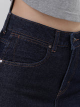 BOOTCUT FIT HIGH RISE REGULAR-BOOTCUT WOMEN'S JEANS DARK INDIGO