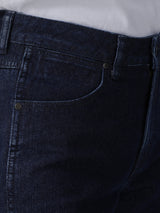 กางเกงยีนส์ผู้หญิง MOM FIT เอวสูง ทรงตรง สียีนส์เข้ม