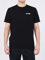 เสื้อยืดแขนสั้นผู้ชาย ทรงตรง สีดำ