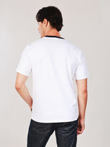 เสื้อยืดแขนสั้นผู้ชาย คอลเลคชั่น WRANGLER LEGENDS ทรงตรง สีครีม