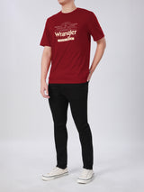 REGULAR FIT MEN'S SHORT SLEEVE T-SHIRT RED