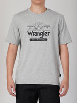 เสื้อยืดแขนสั้นผู้ชาย ทรงตรง สีเทา