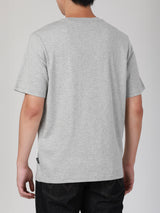 เสื้อยืดแขนสั้นผู้ชาย ทรงตรง สีเทา