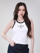 เสื้อกล้ามผู้หญิง คอลเลคชั่น WRANGLER LEGENDS สีขาว