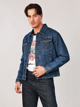 เสื้อแจ็คเก็ตผู้ชาย คอลเลคชั่น WRANGLER LEGENDS ทรงตรง สียีนส์กลาง