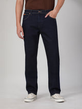 กางเกงยีนส์ผู้ชาย TEXAS FIT เอวกลาง ทรงตรง สียีนส์เข้ม