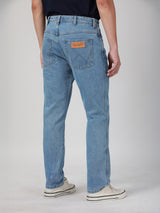 กางเกงยีนส์ผู้ชาย TEXAS TAPER FIT เอวกลาง ทรงตรง สียีนส์อ่อน