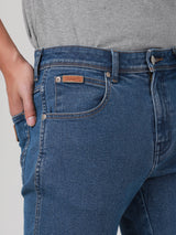 TEXAS SLIM FIT MID RISE SLIM MEN'S JEANS LIGHT INDIGO