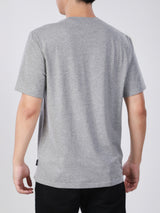 เสื้อยืดแขนสั้นผู้ชาย ทรงตรง สีเทา