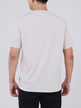 REGULAR FIT MEN'S SHORT SLEEVE T-SHIRT BEIGE