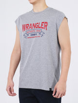 เสื้อยืดแขนกุดผู้ชาย ทรงตรง สีเทา