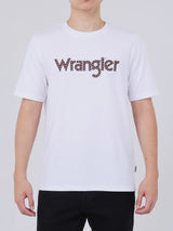เสื้อยืดแขนสั้นผู้ชาย ทรงตรง สีขาว
