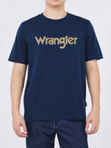 เสื้อยืดแขนสั้นผู้ชาย ทรงตรง สีกรมท่า